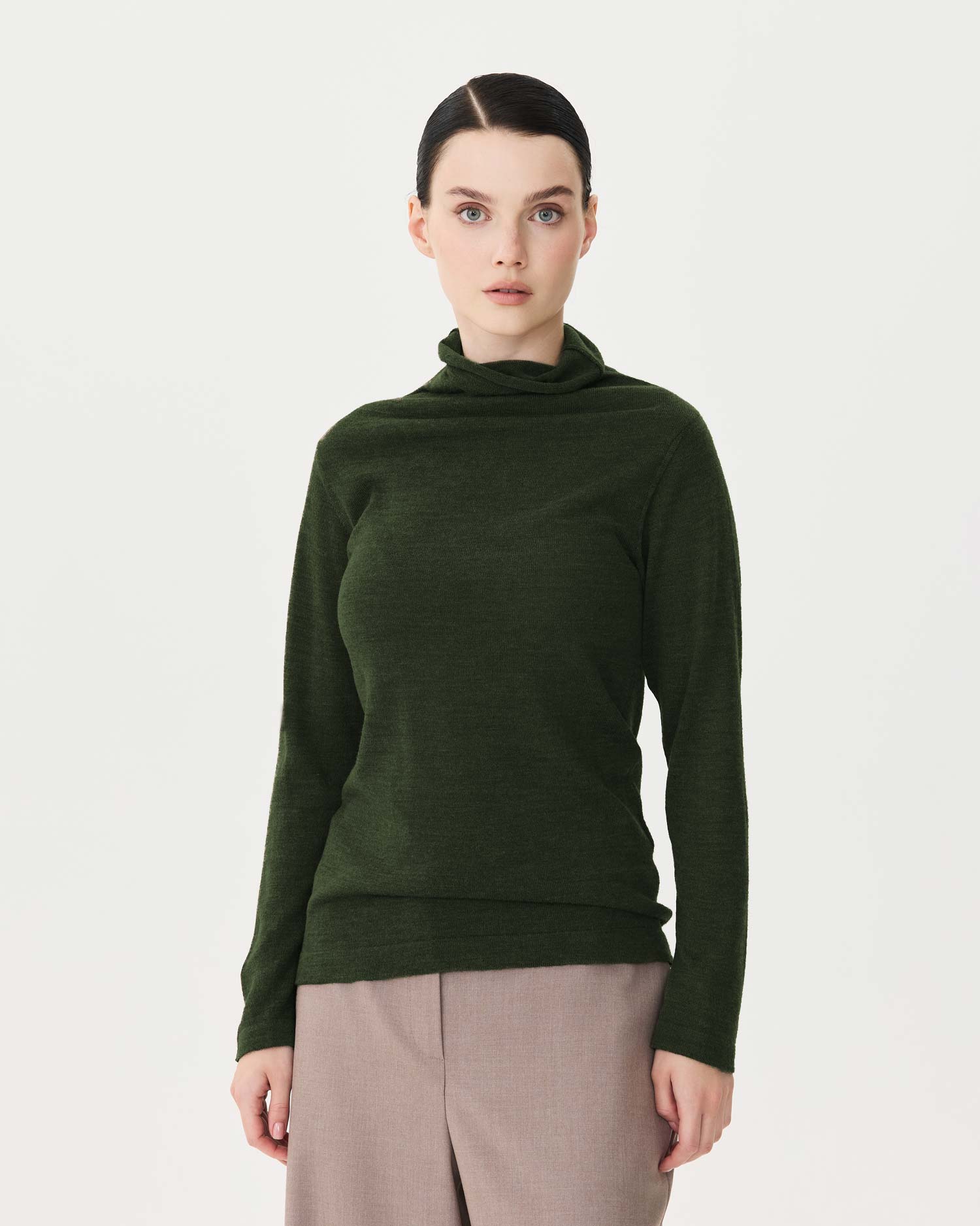 Джемпер женский хаки Victoria Andreyanova трикотаж весна 2026