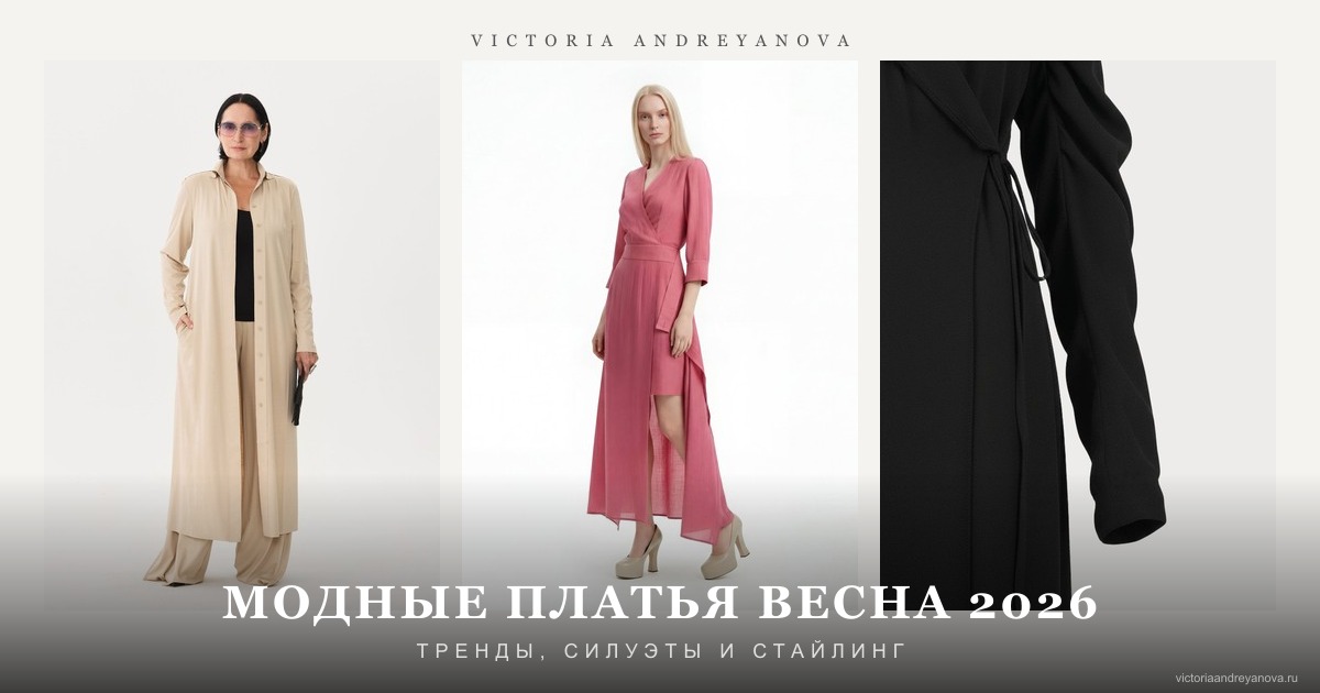 Модные платья весна 2026 — тренды от Victoria Andreyanova