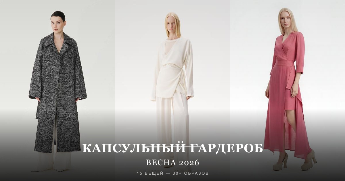 Капсульный гардероб на весну 2026 — 15 вещей Victoria Andreyanova