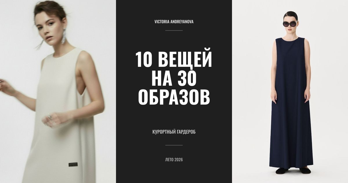 Курортный гардероб 2026, капсула от Victoria Andreyanova
